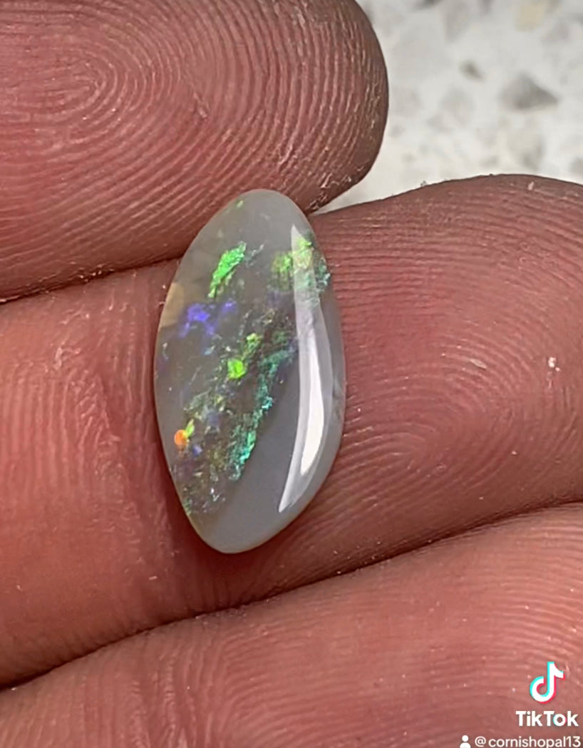 Lightning Ridge 1.5ct seam Opal Freeform multicolour ￼