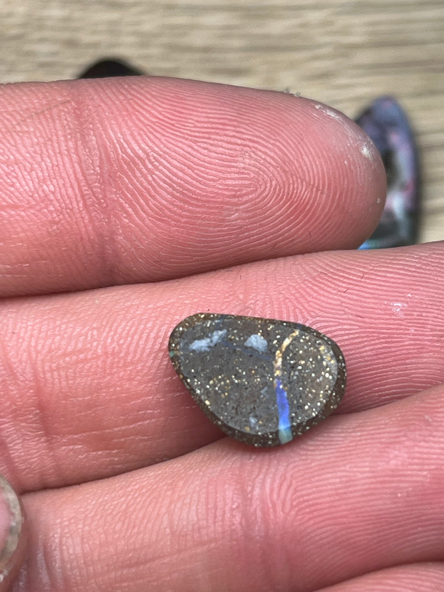 Queensland Boulder Opal 5.95ct with green vein