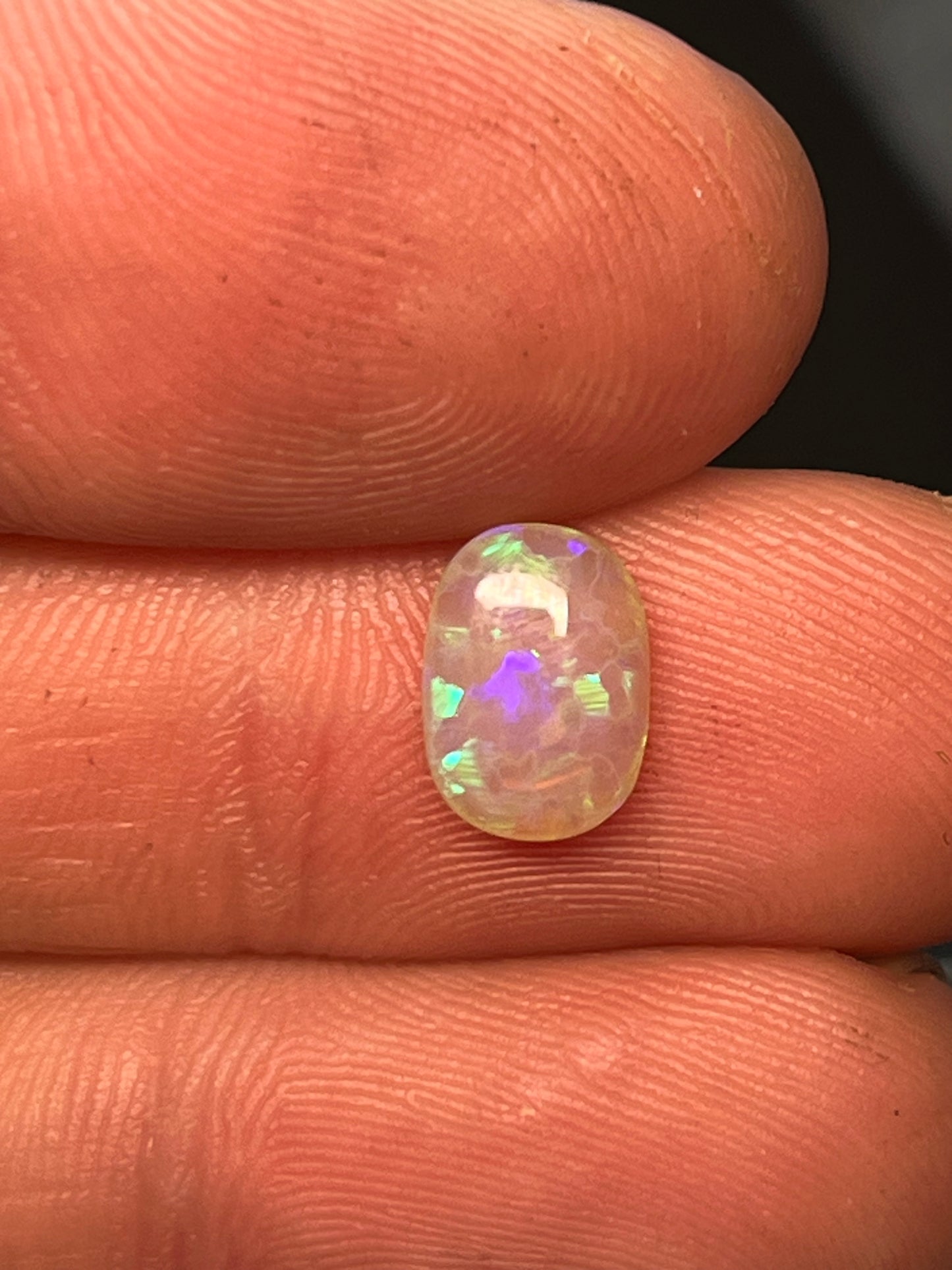 Lightning Ridge 1.5ct crystal double sided with flag pattern