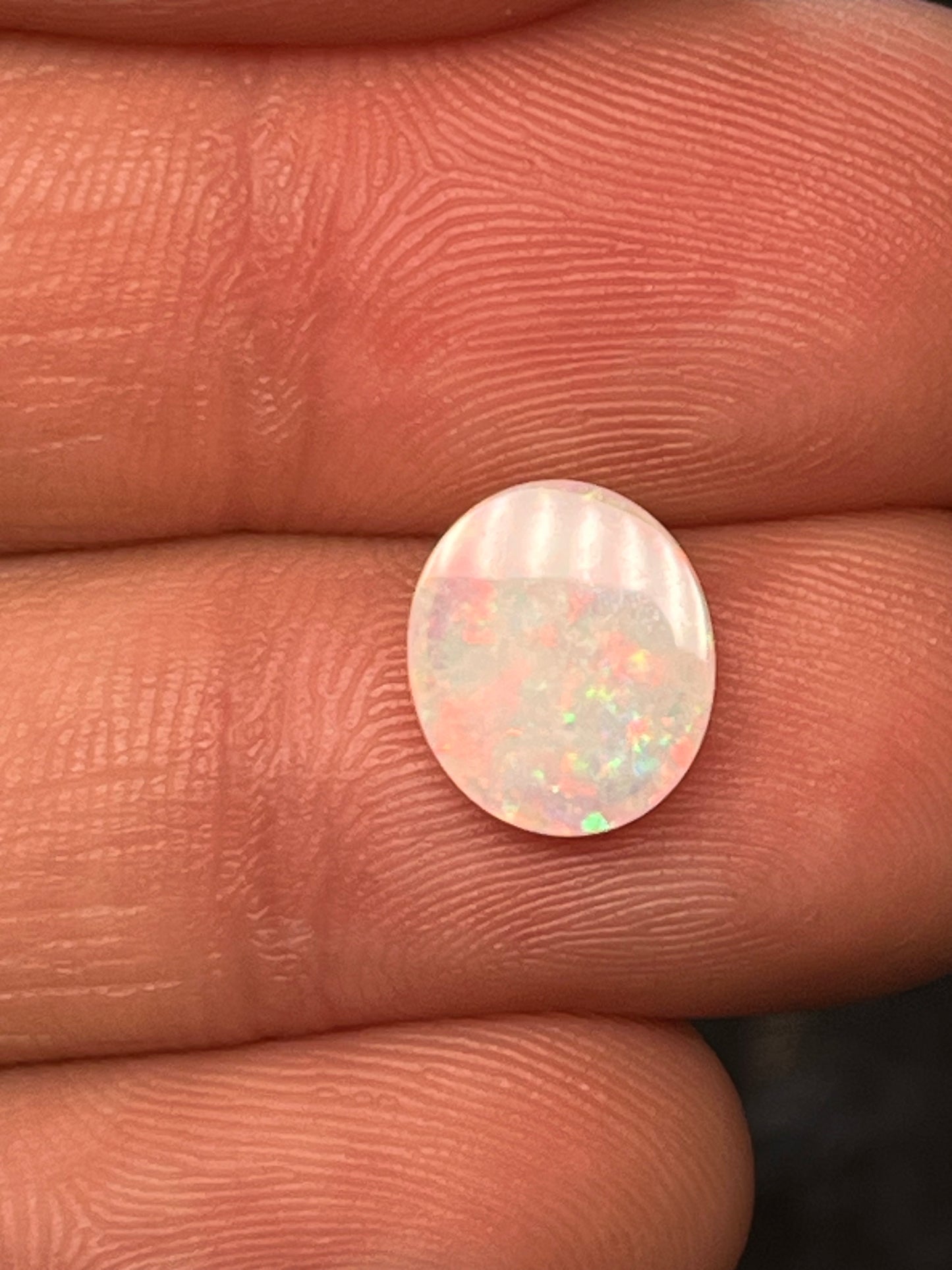 Coober Pedy gem 1.55ct multicolour neon super bright double sided.